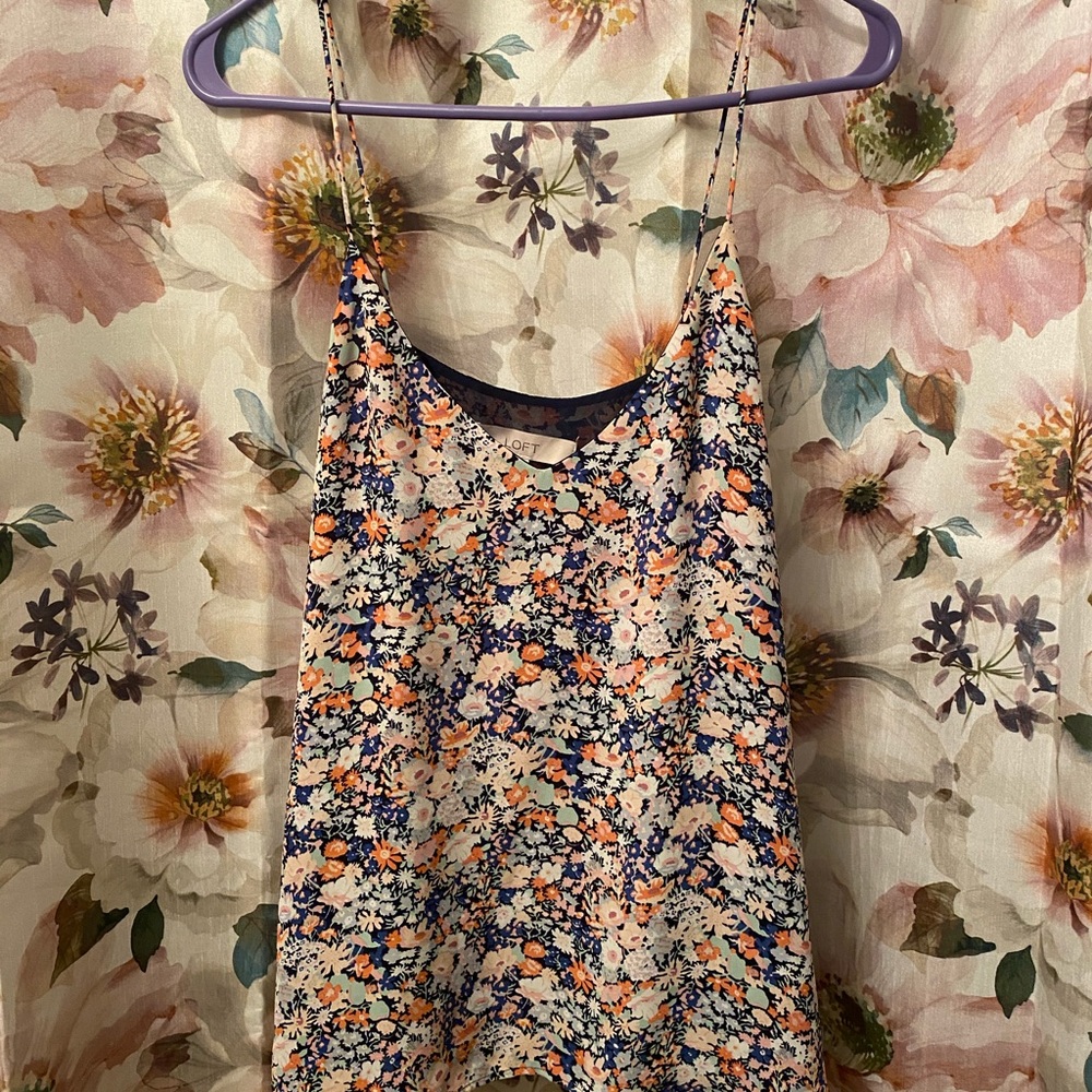 Fun Floral Tank - Picture 2 of 2